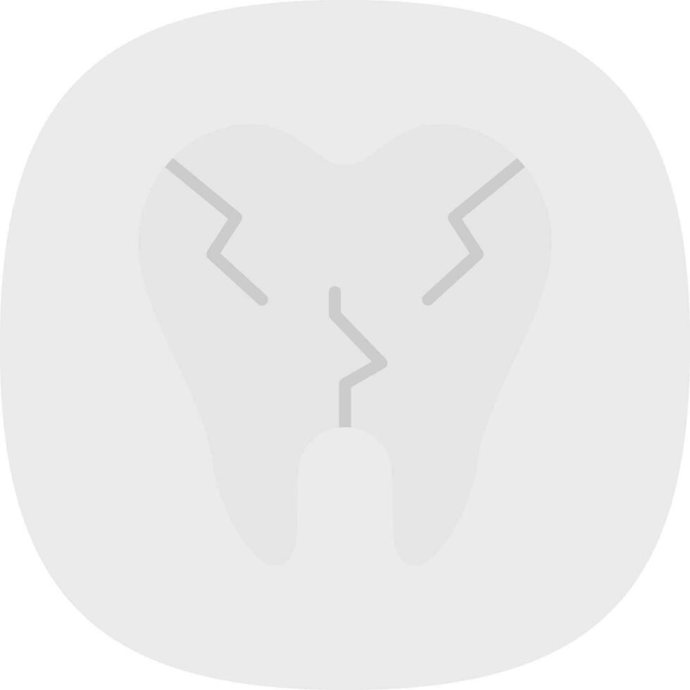 Broken Tooth Vector Icon Design