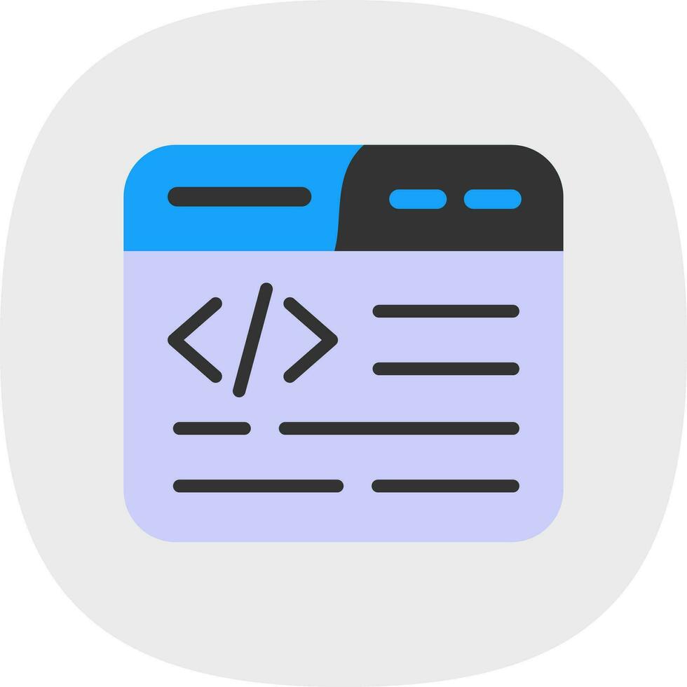 Web Coding Vector Icon Design