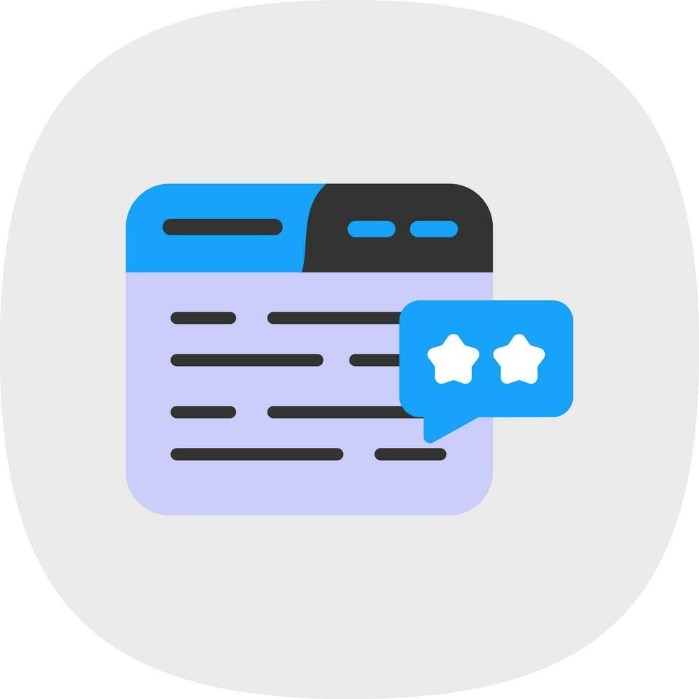 Review Vector Icon Design