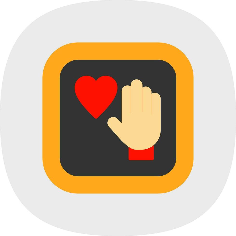 Palm Of Hand Vector Icon Design