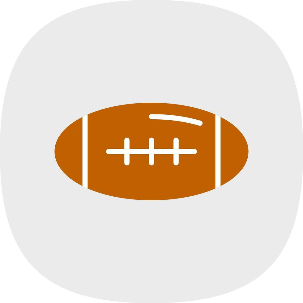 Rugby Vector Icon Design