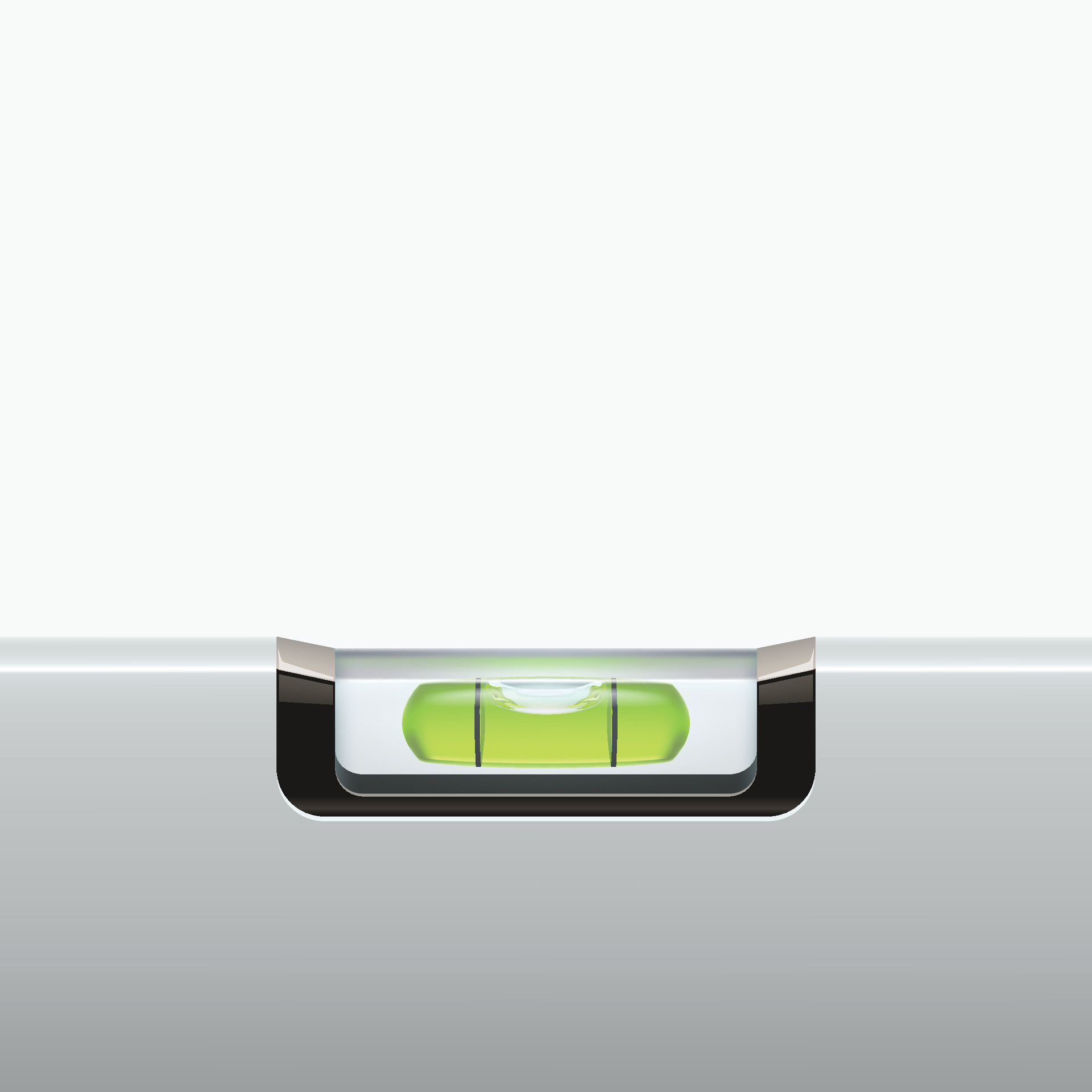 grey metal construction level tool green bubble 26056826 Vector Art at