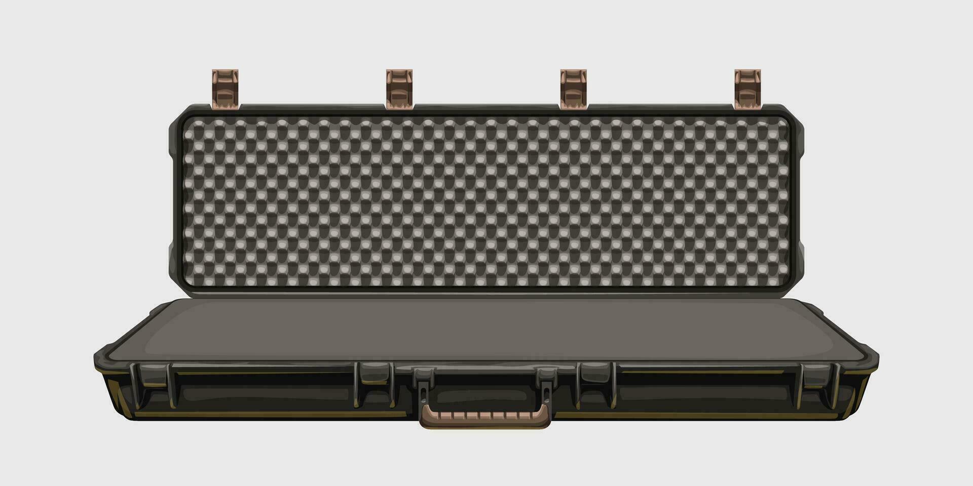 open weapon case front view vector