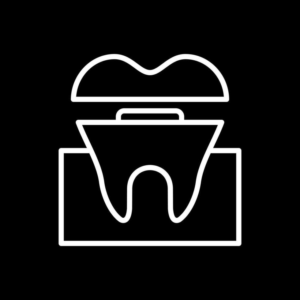 Dental Crown Vector Icon Design