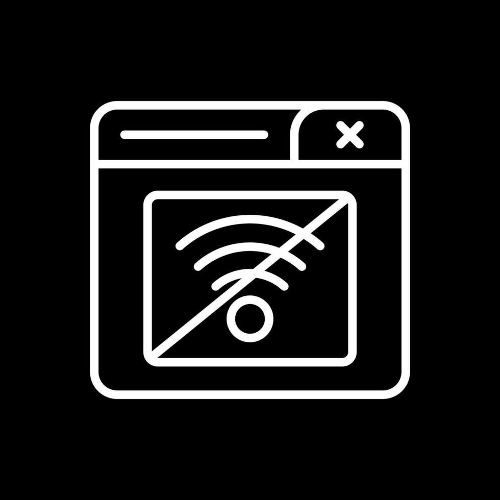 Connection Error Vector Icon Design