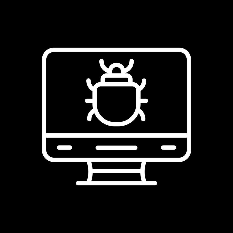 Computer Bug Vector Icon Design