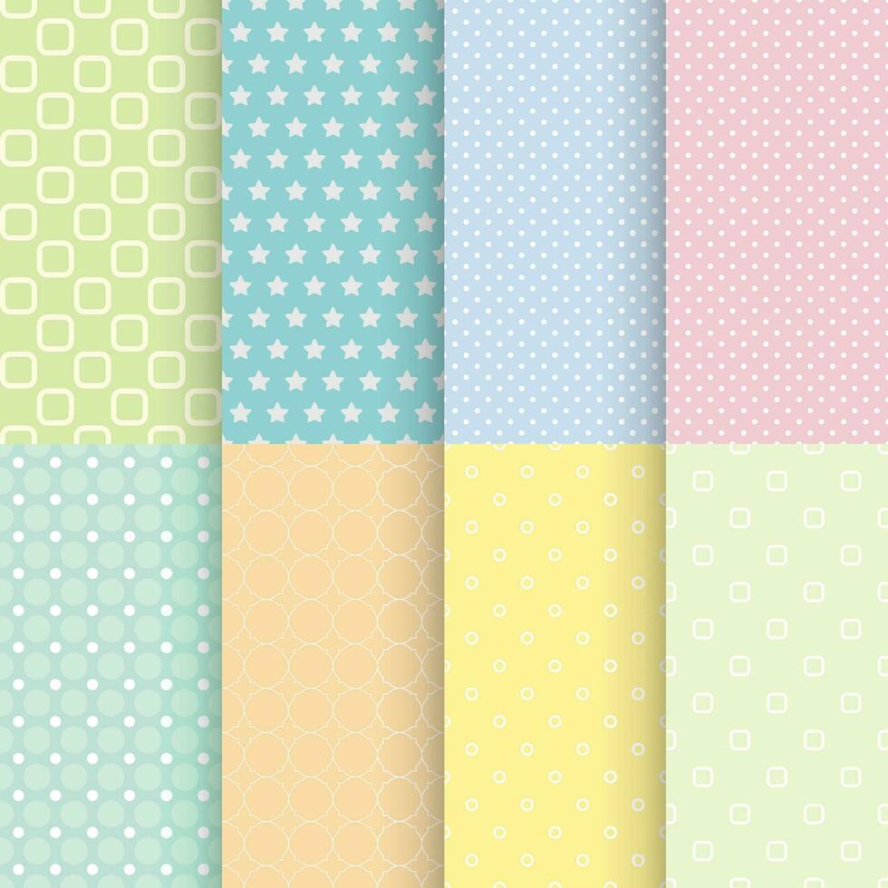 bright soft seamless pattern backgrounds for kids vector
