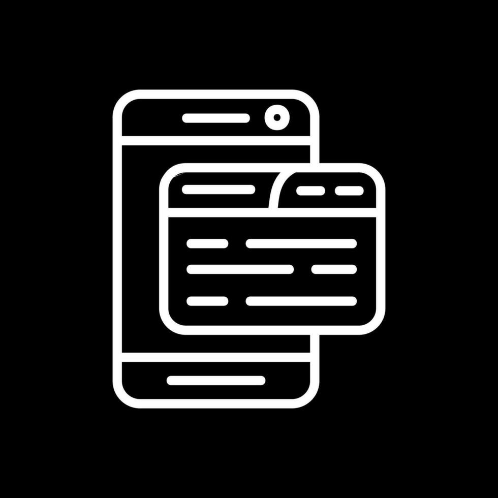 Mobile App Vector Icon Design