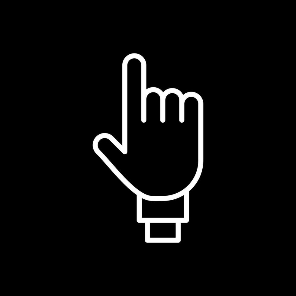 Two Fingers Vector Icon Design