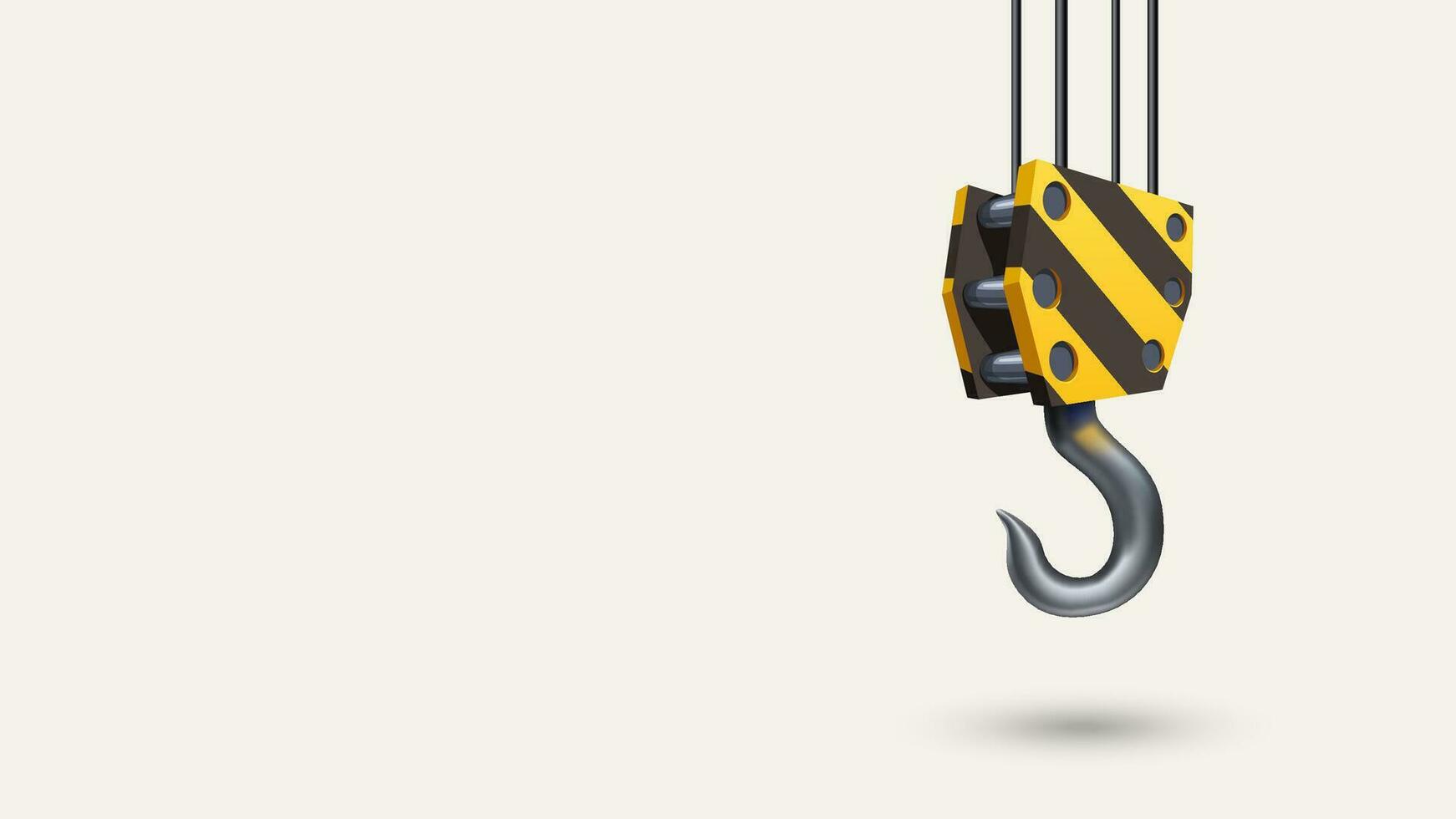 construction hook isolated on white vector