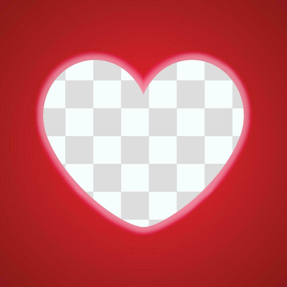 heart sign on red background vector