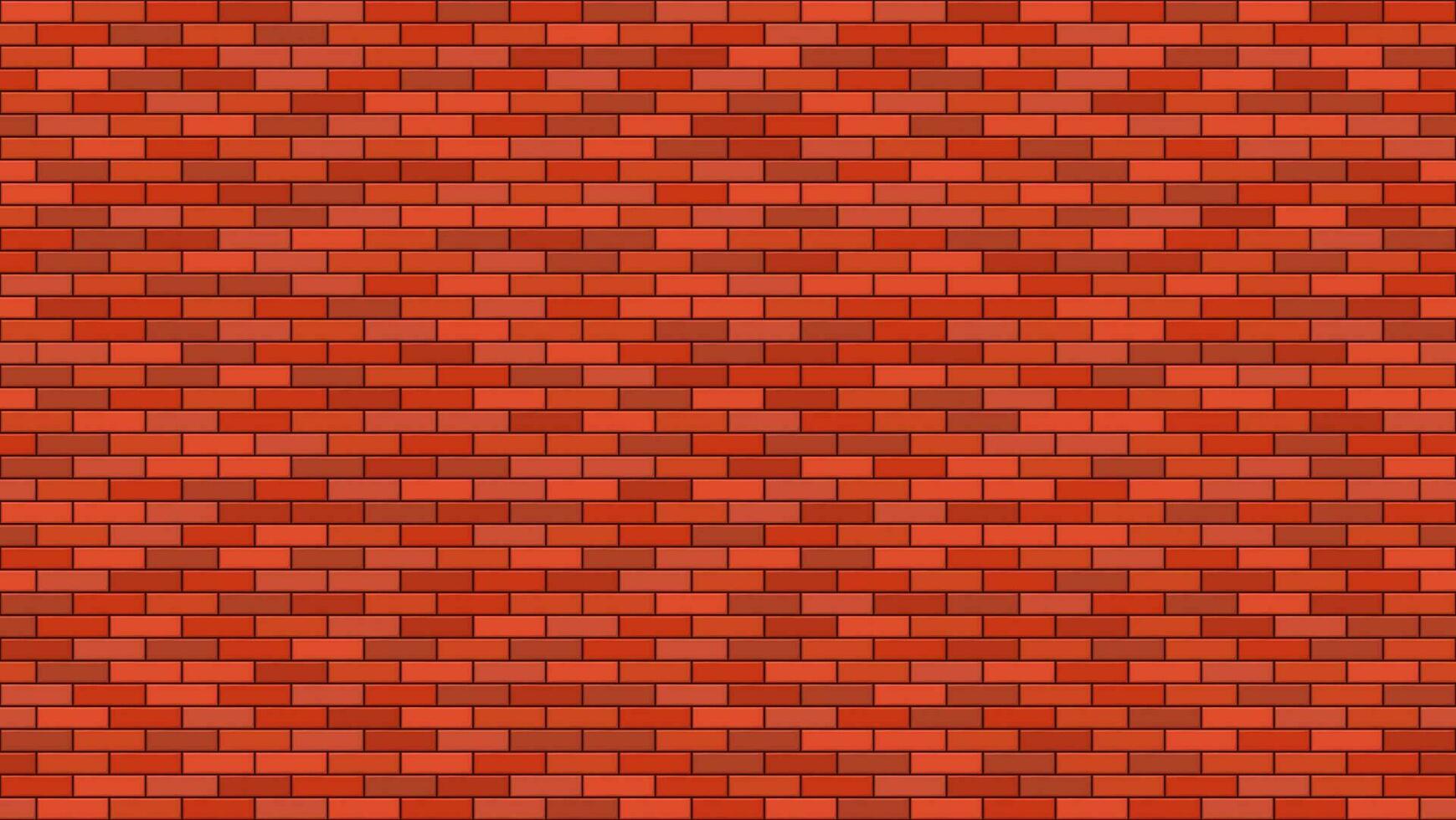red seamless color brickwall background vector