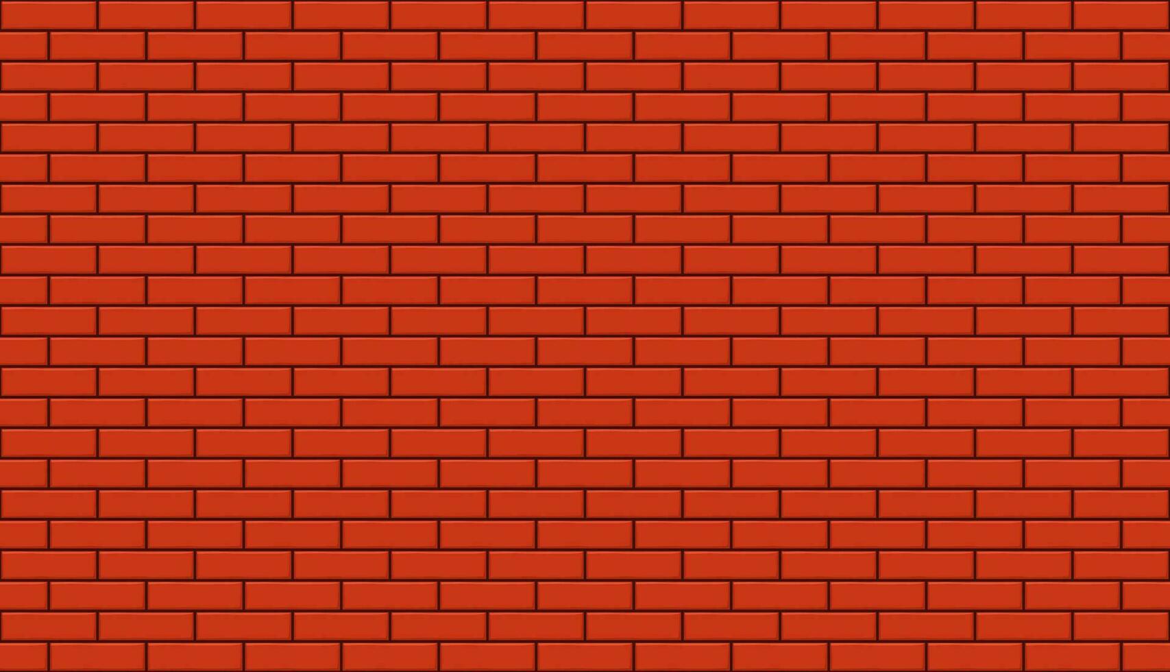 red brick wall seamless background vector