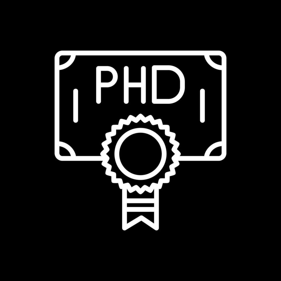 Phd Vector Icon Design