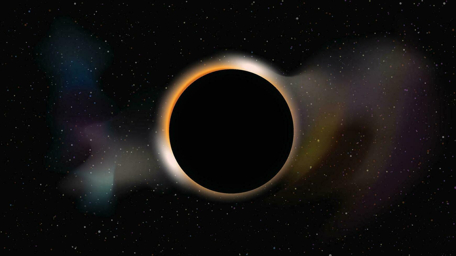black hole in dark space vector