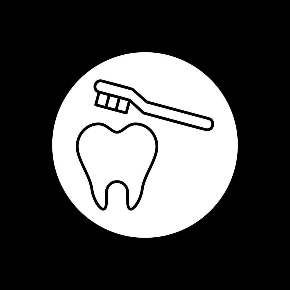 Cleaning Tooth Vector Icon Design
