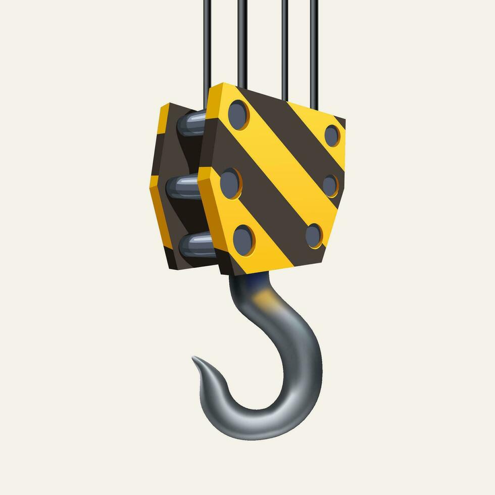 construction hook isolated on white vector