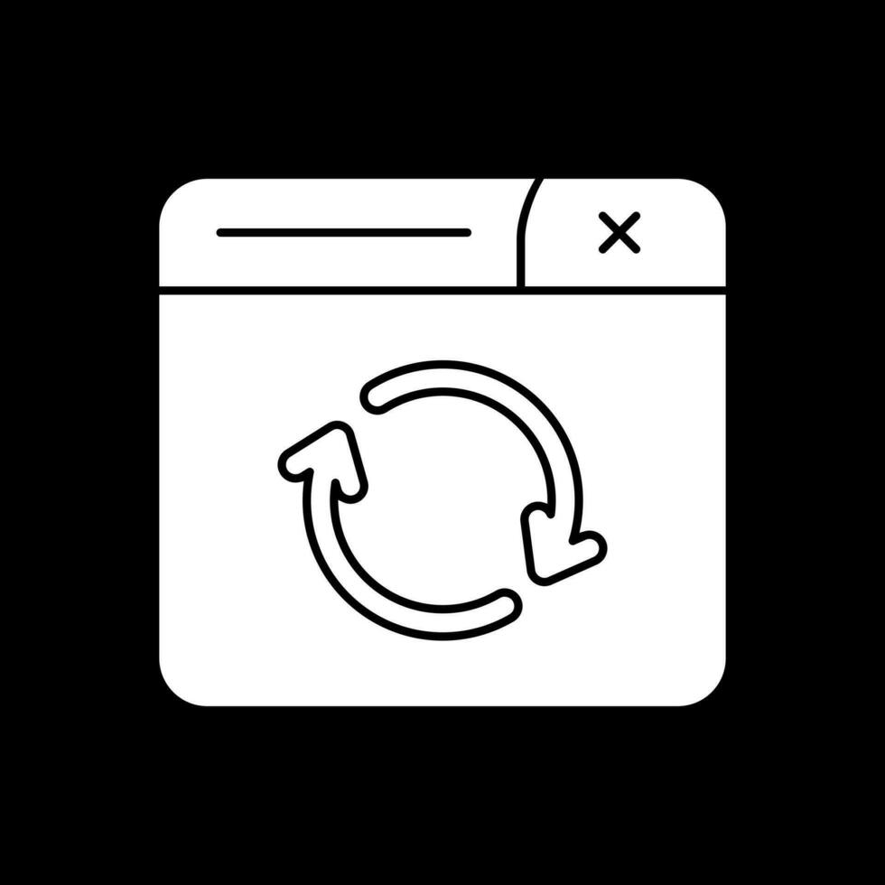 Refresh Page Vector Icon Design