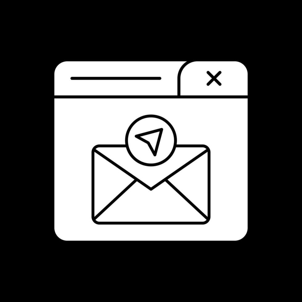 enviar correo vector icono diseño