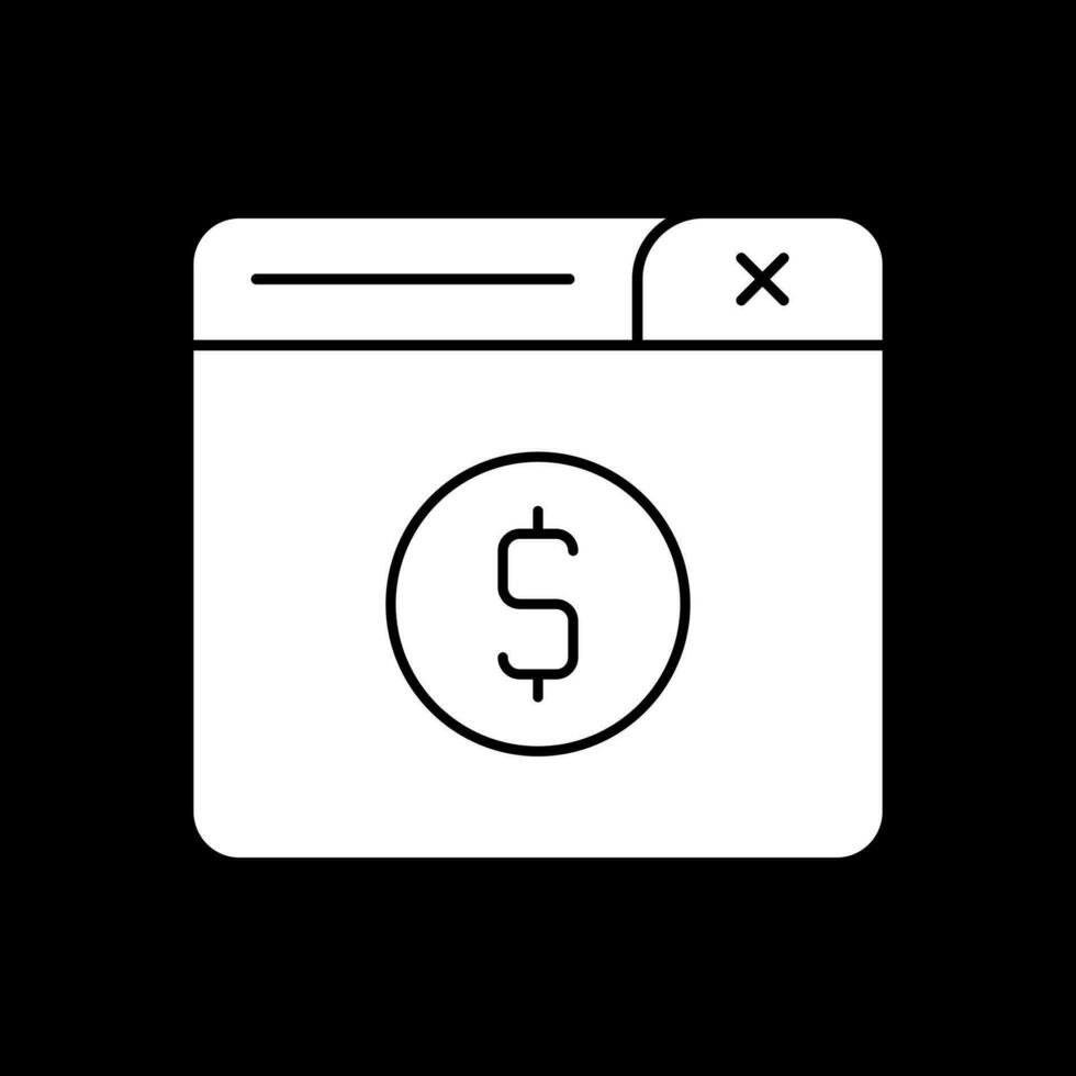 diseño de icono de vector de pago en línea