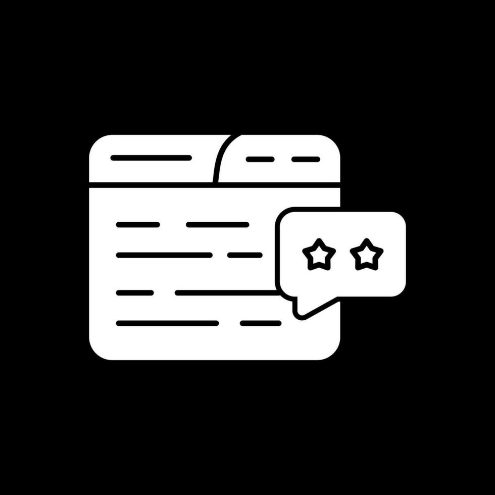 Review Vector Icon Design