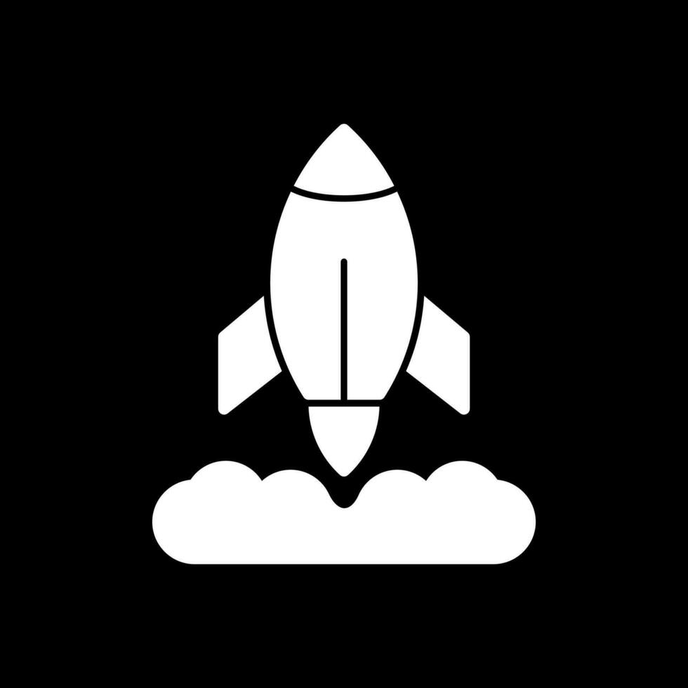 Rocket Launch Vector Icon Design