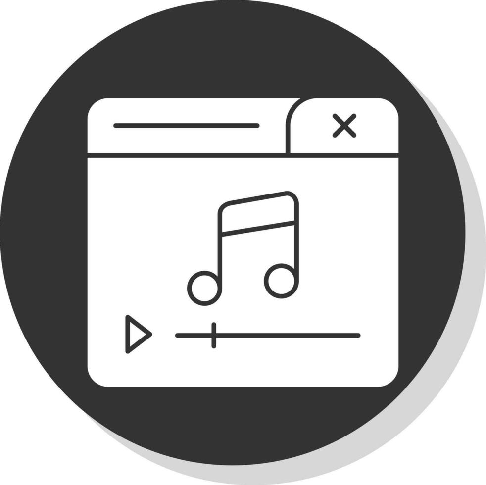 diseño de icono de vector de reproductor de música