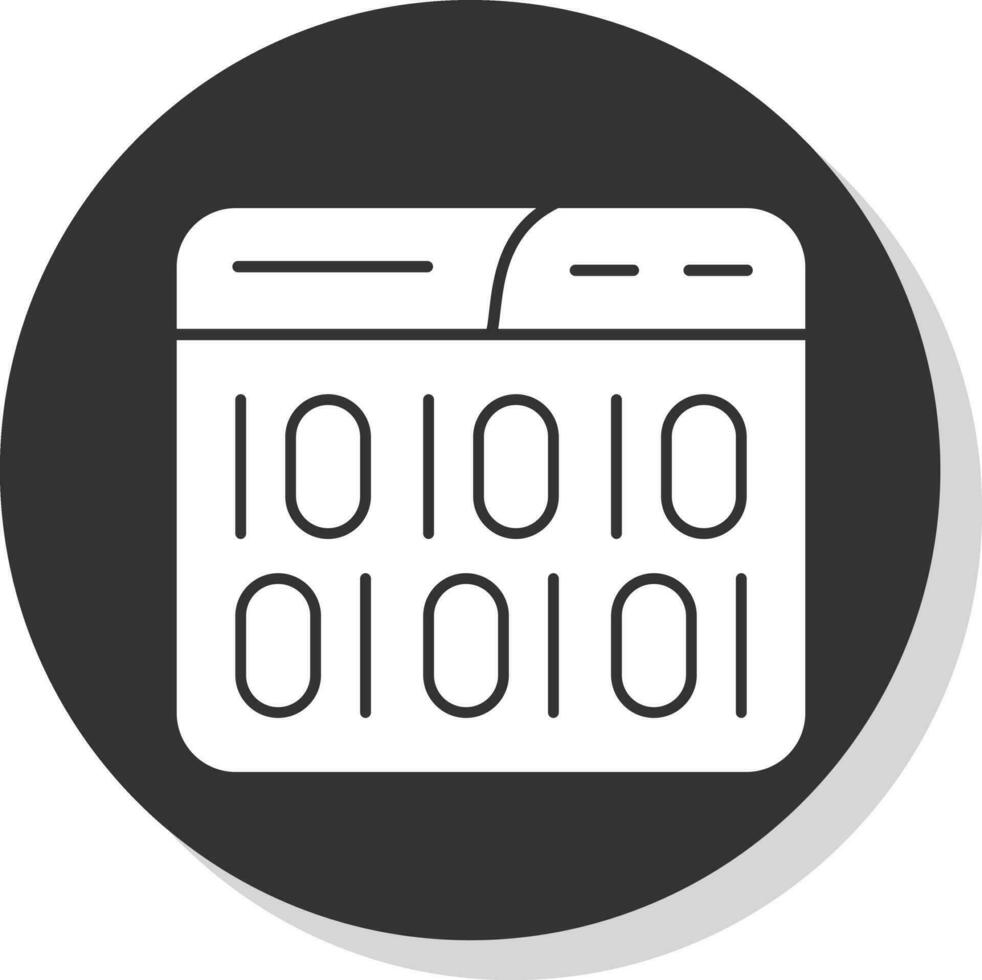 Binary Code Vector Icon Design