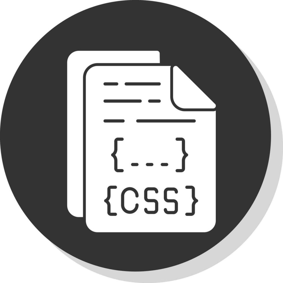 diseño de icono de vector de archivo css