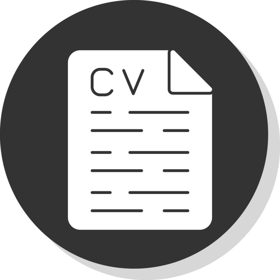 diseño de icono de vector cv