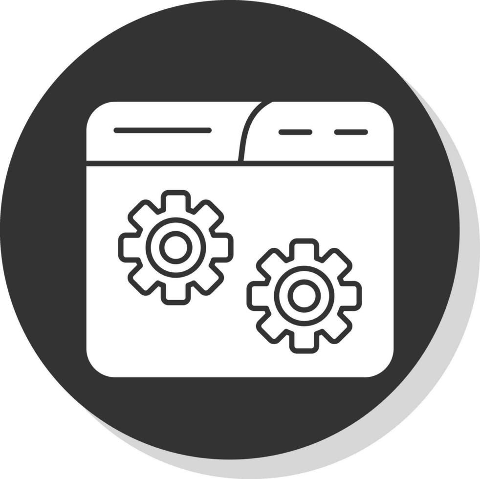 Website Setting Vector Icon Design