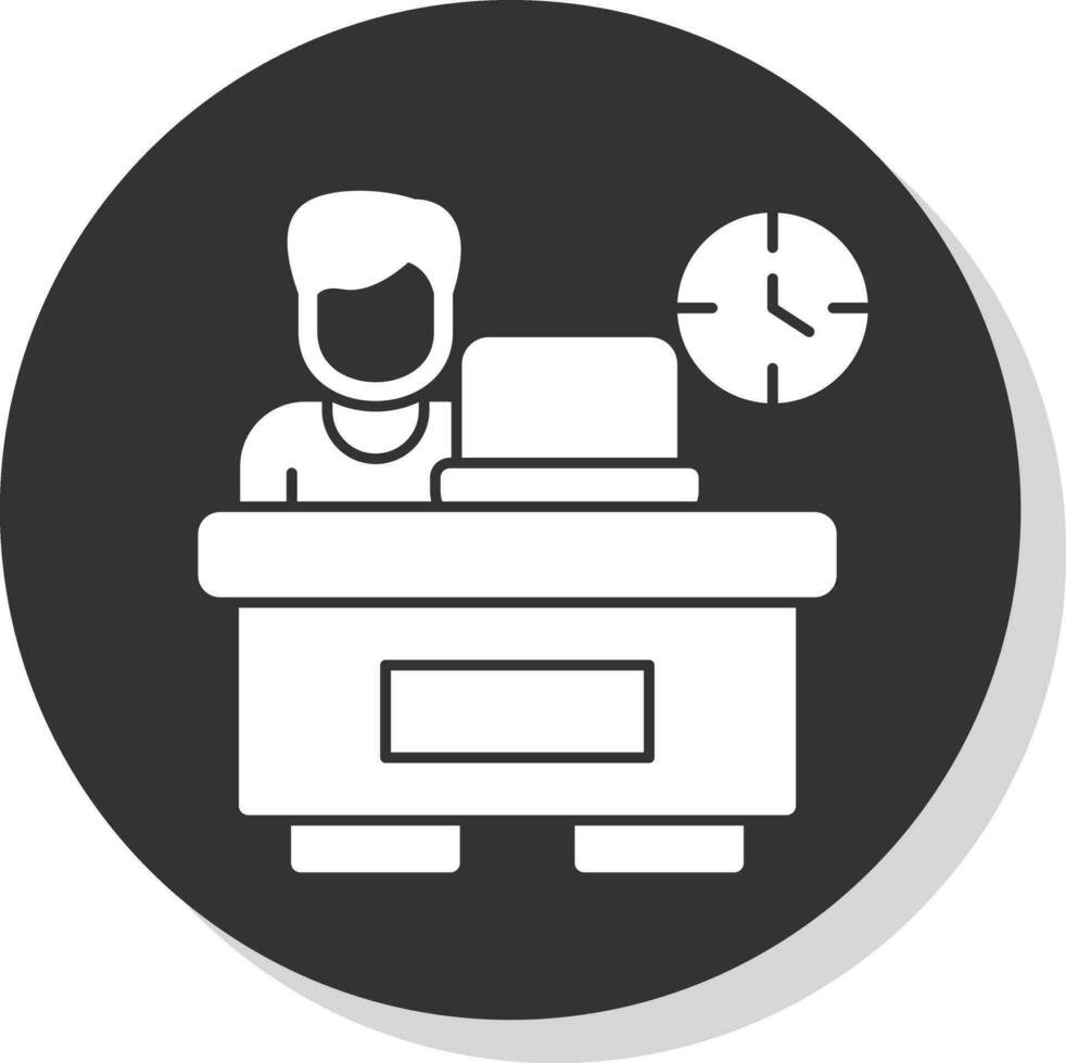 Over timing Vector Icon Design