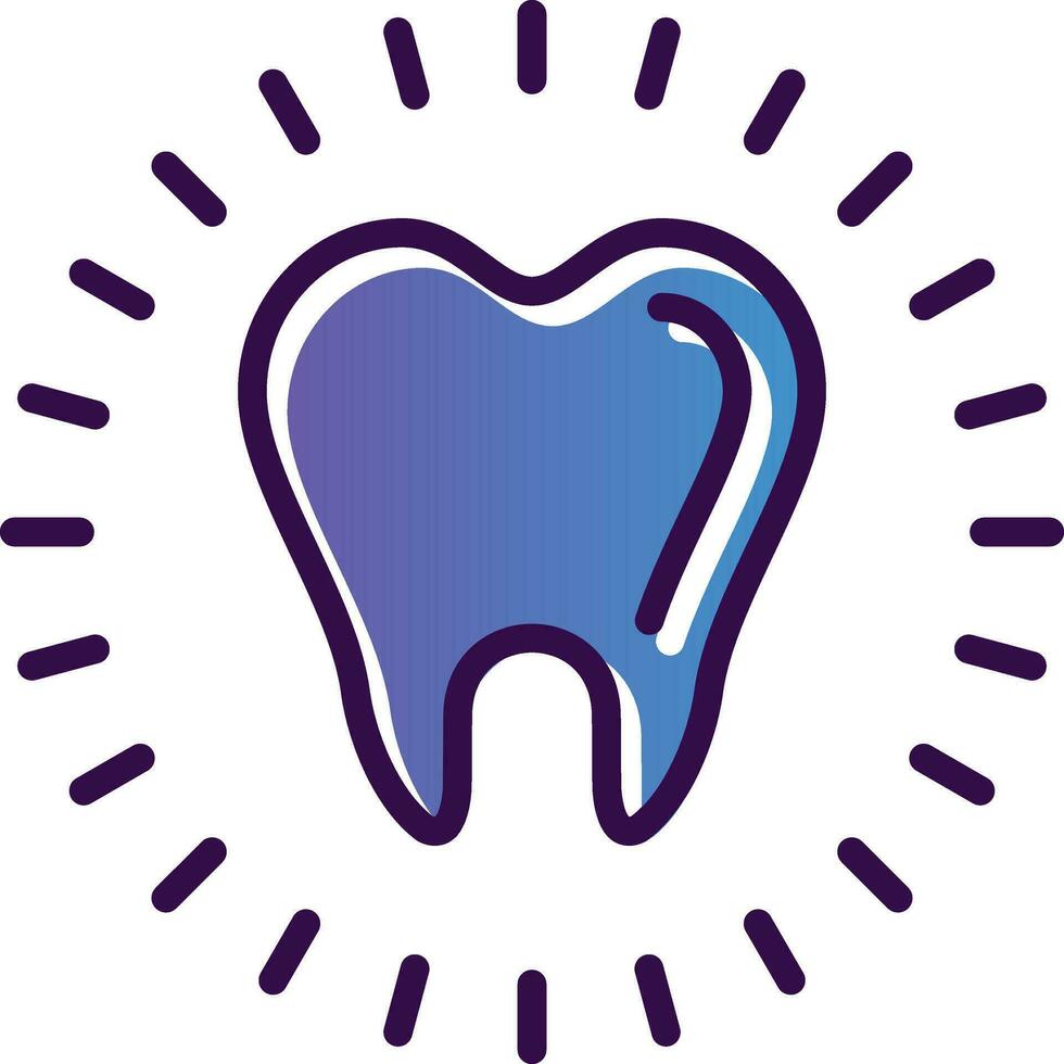 Tooth Whitening Vector Icon Design