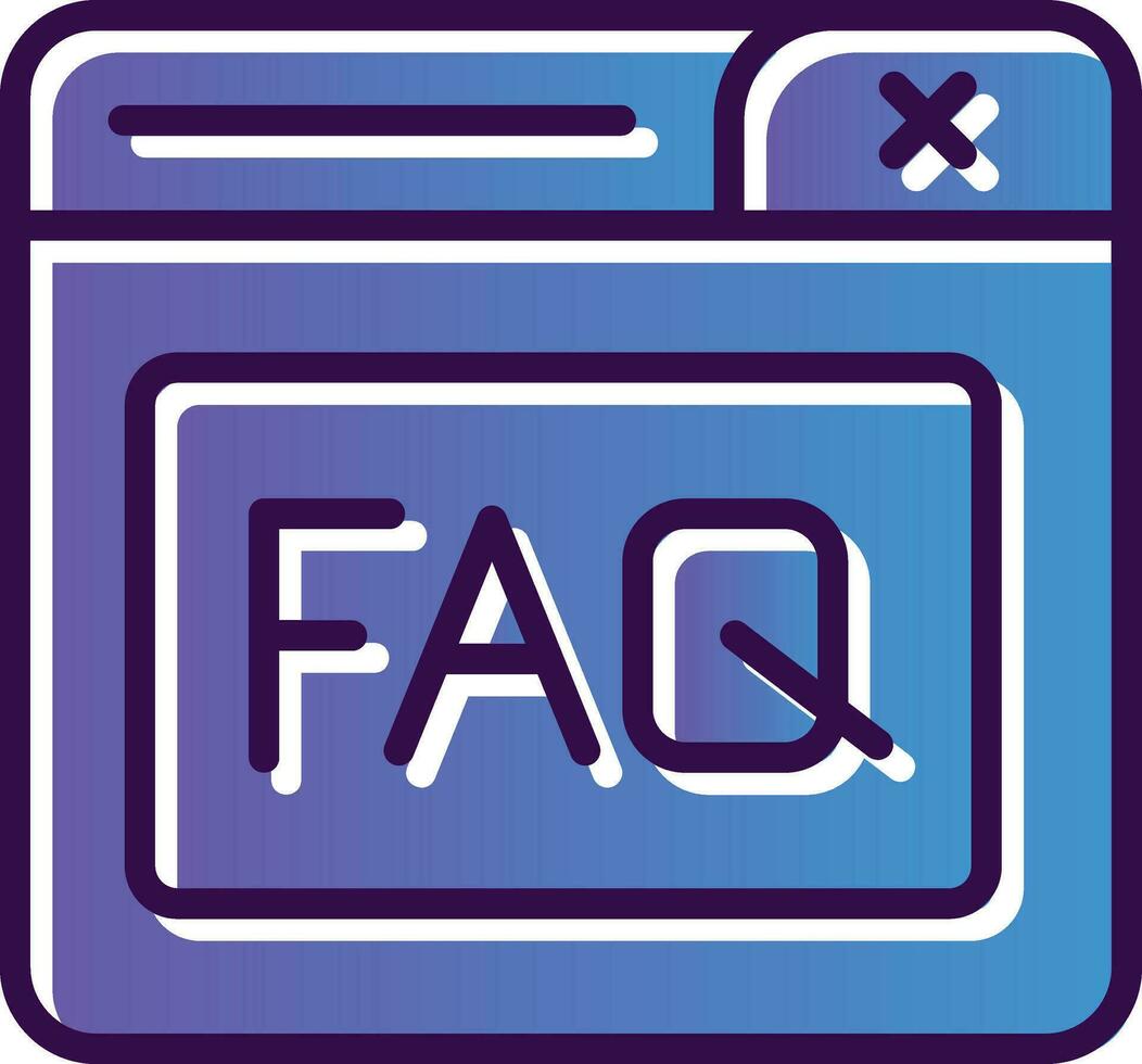Faq Vector Icon Design