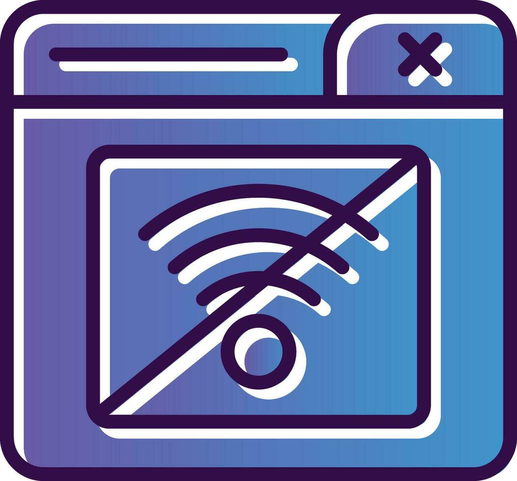 Connection Error Vector Icon Design