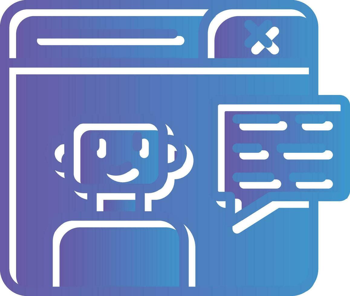 Chatbot Vector Icon Design
