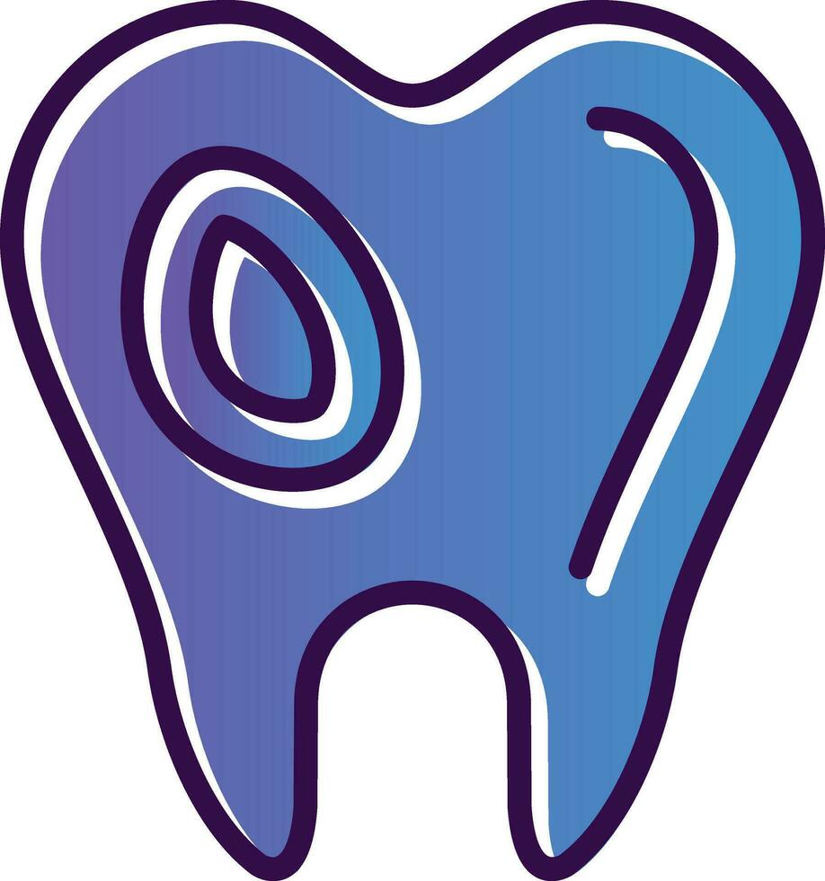 caries vector icono diseño