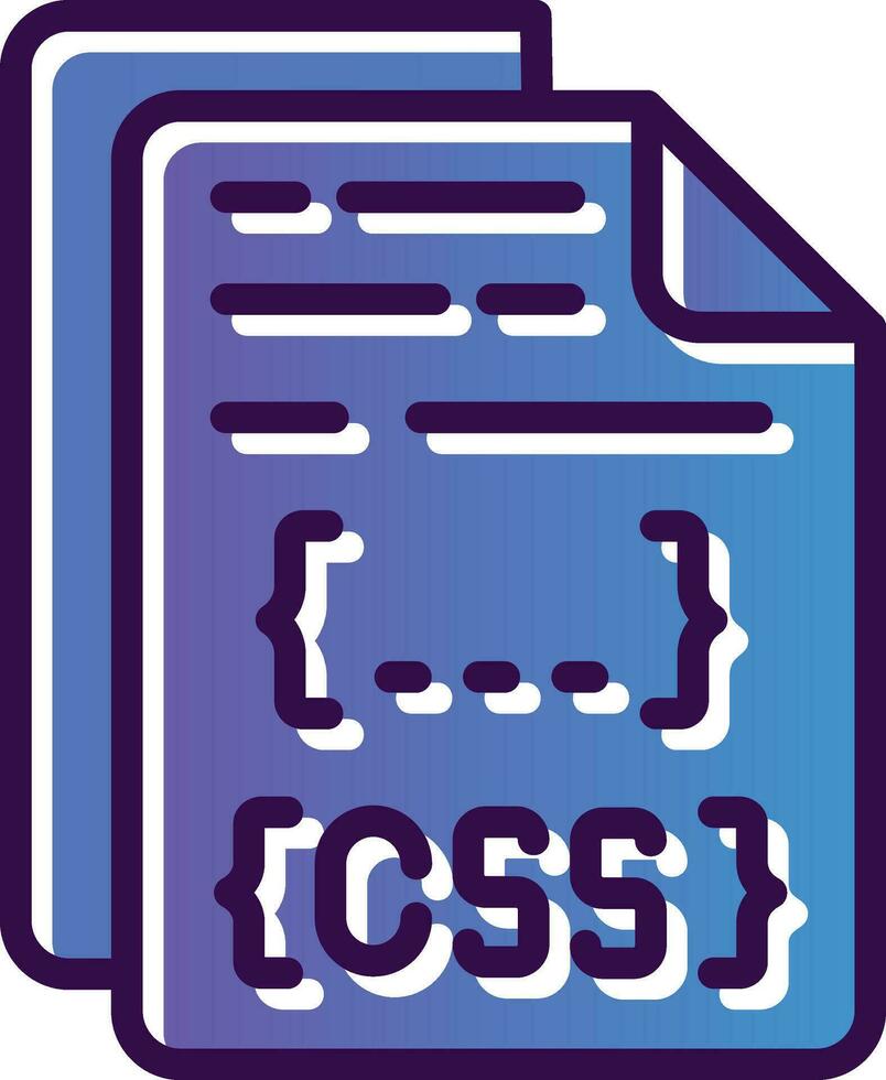 diseño de icono de vector de archivo css