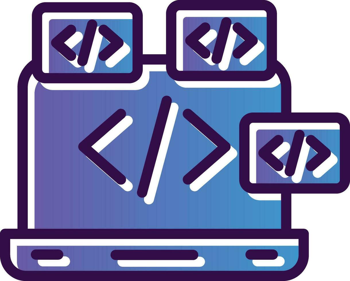 Coding Vector Icon Design