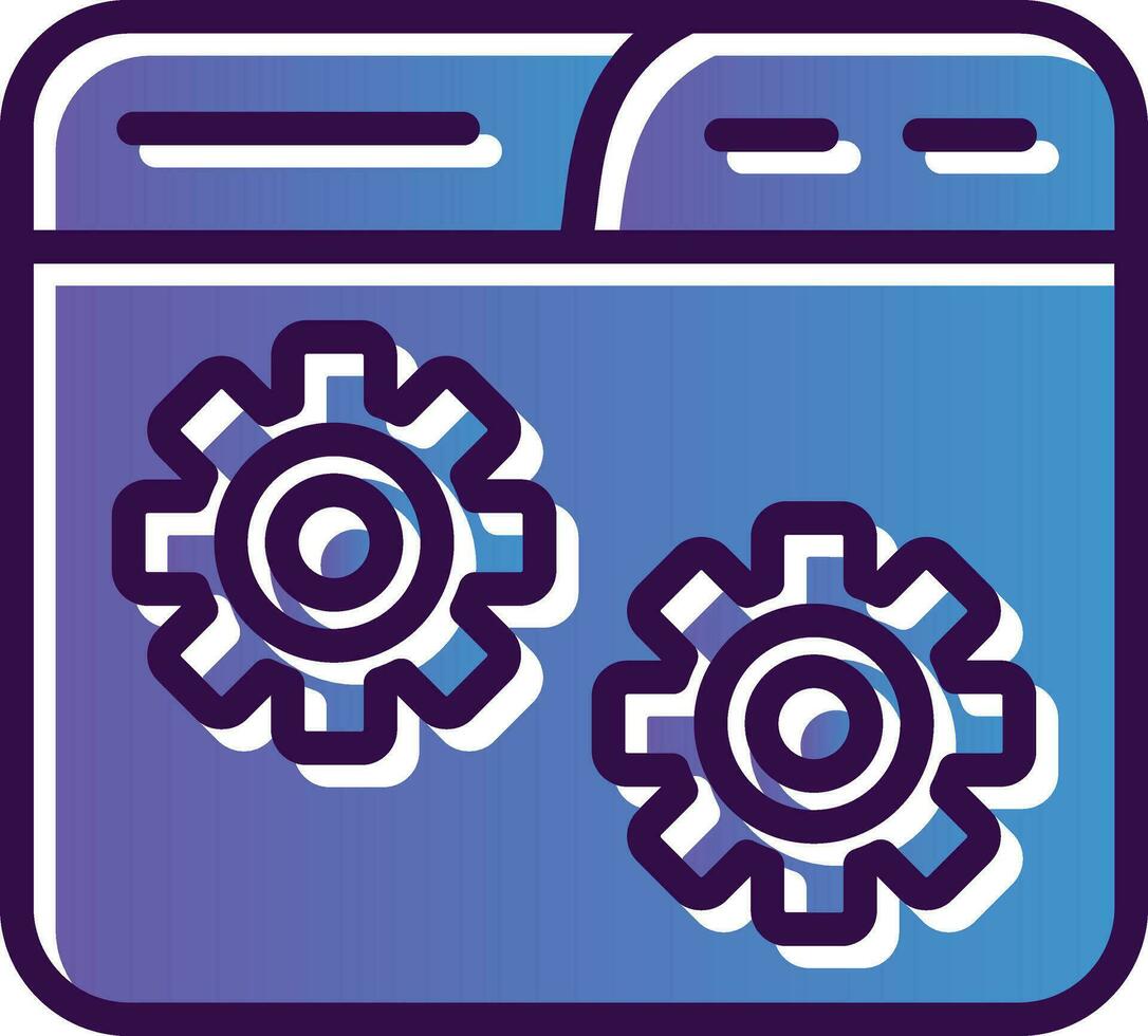 Website Setting Vector Icon Design