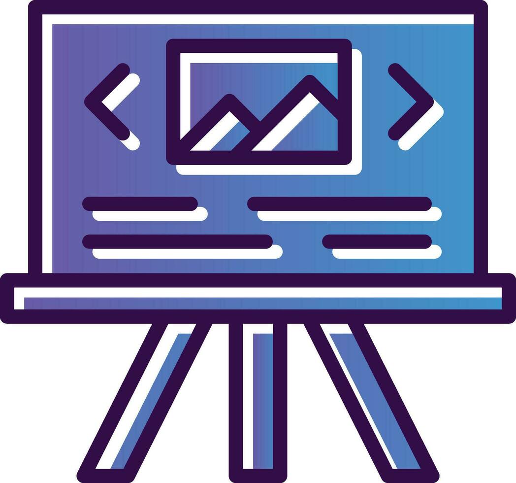 Slide Show Vector Icon Design