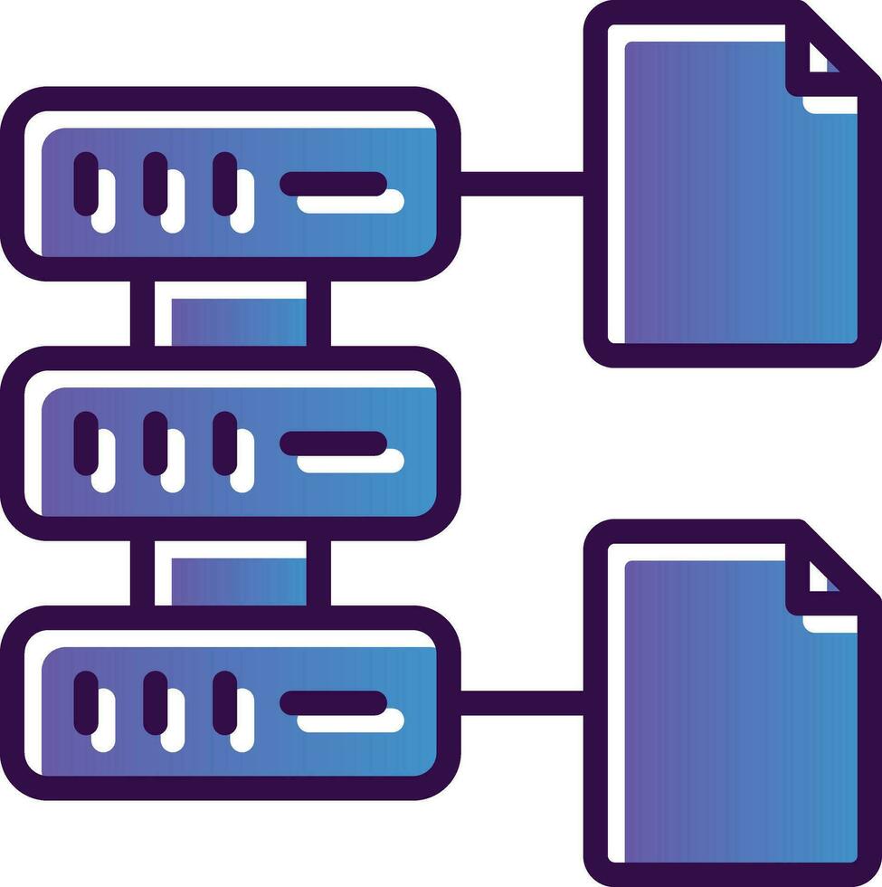 Database File Vector Icon Design