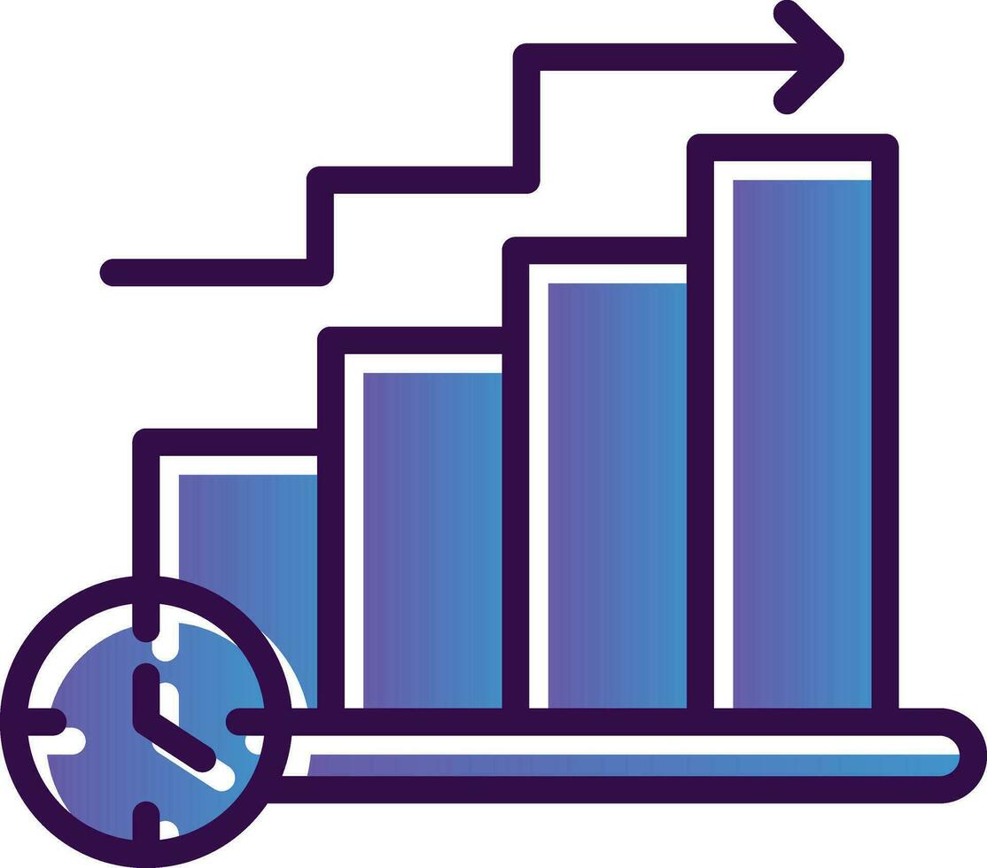 Bar Chart Vector Icon Design