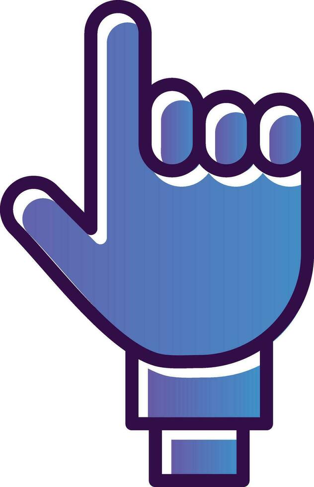 One Finger Vector Icon Design