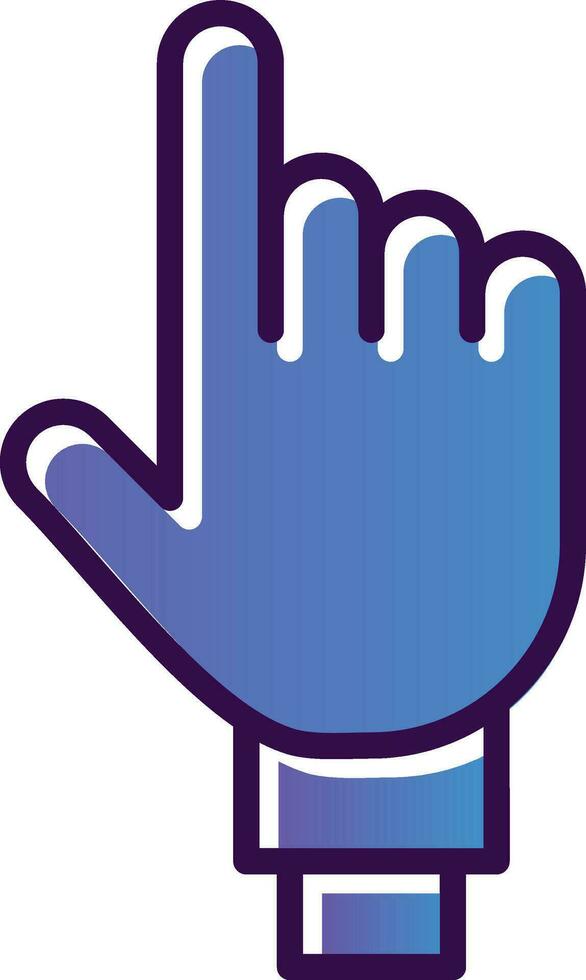 One Finger Vector Icon Design