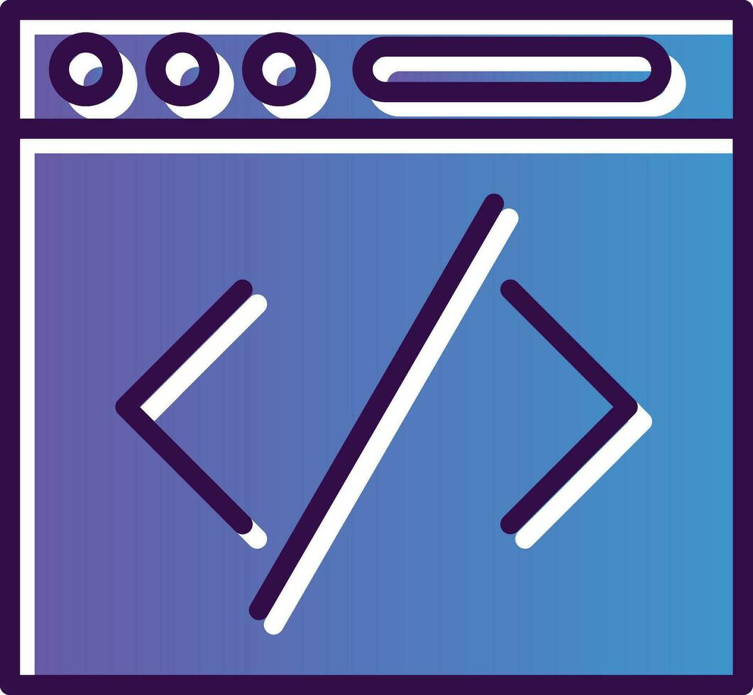 Coding Vector Icon Design