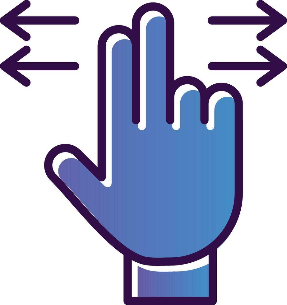 Swipe Vector Icon Design