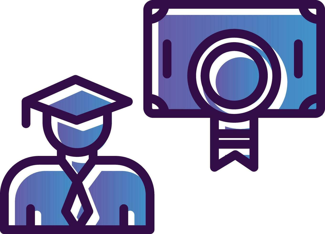 Postgraduate Vector Icon Design