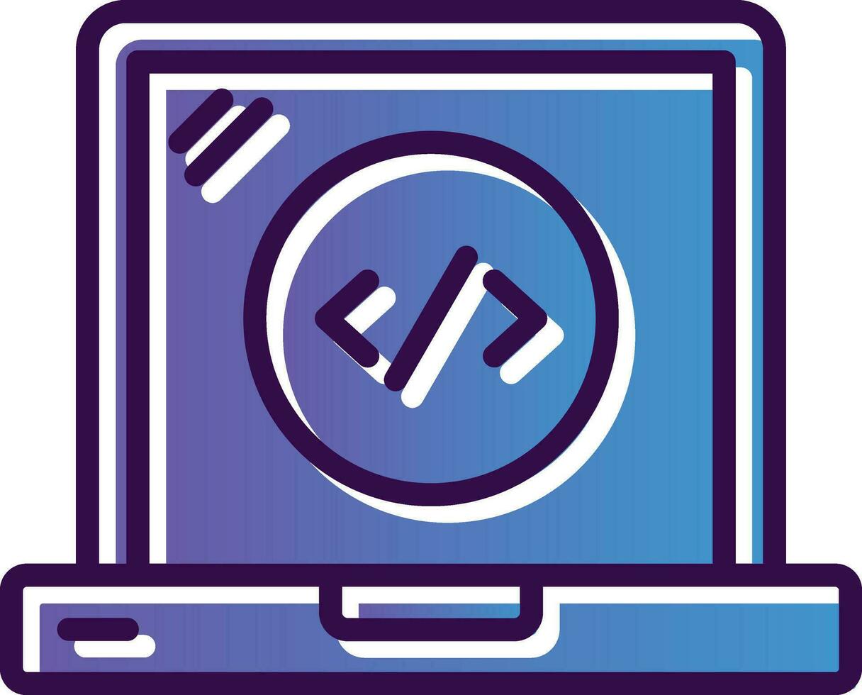 Web Coding Vector Icon Design