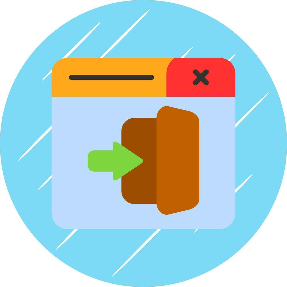 Logout Vector Icon Design